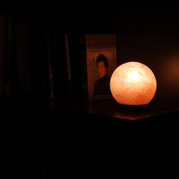 Football salt lamp